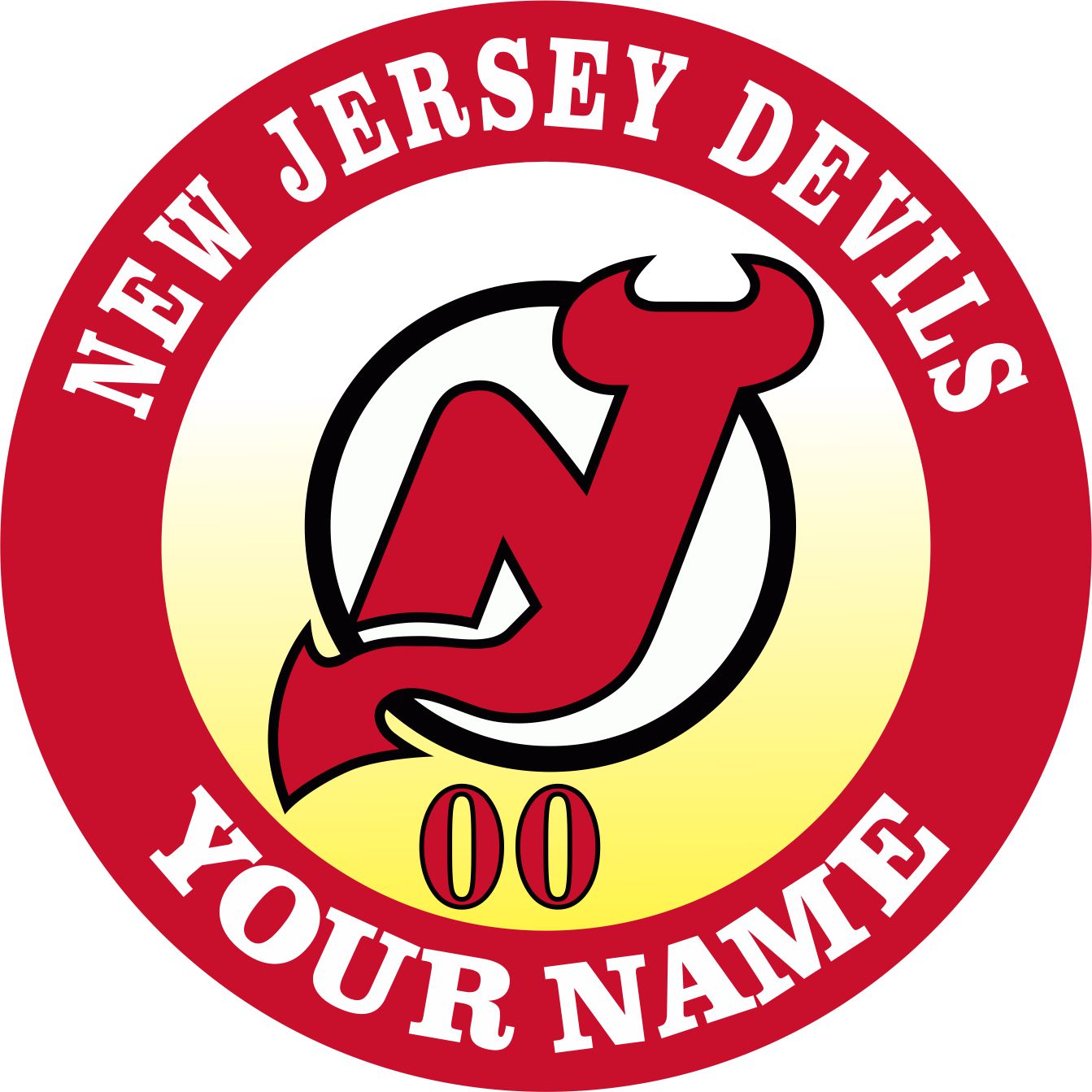 New Jersey Devils Customized Logo iron on paper